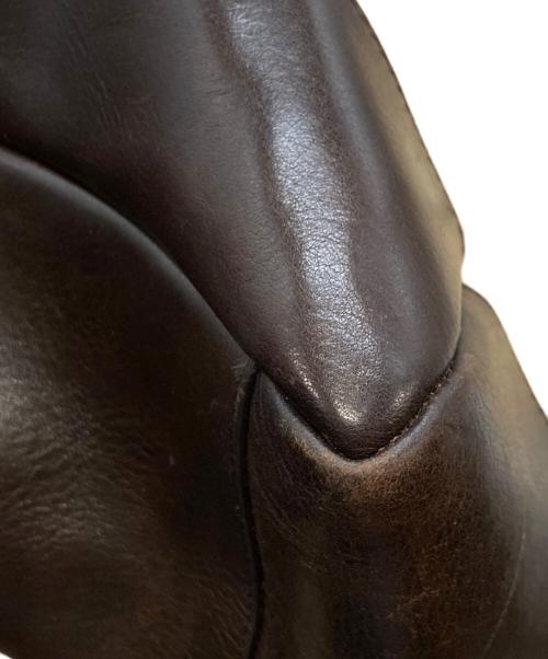 DRIES VAN NOTEN（ドリスヴァンノッテン）DRIES VAN NOTEN (ドリスヴァンノッテン) クロコ型編み込みハンドルトートバッグ アイボリー×ブラウンの古着・服飾アイテム