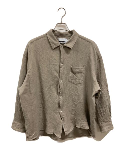 Graphpaper（グラフペーパー）Graphpaper (グラフペーパー) Extra Fine Wool Viyella Sleeping Shirt ベージュ サイズ:2の古着・服飾アイテム