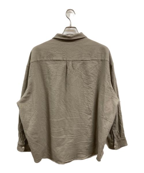 Graphpaper（グラフペーパー）Graphpaper (グラフペーパー) Extra Fine Wool Viyella Sleeping Shirt ベージュ サイズ:2の古着・服飾アイテム