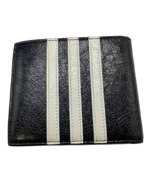 adidas（アディダス）adidas (アディダス) BALENCIAGA (バレンシアガ) BIFOLD WALLET ブラックの古着・服飾アイテム