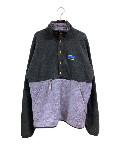 Patagonia（パタゴニア）Patagonia (パタゴニア) Natural Blend Snap-T グレー×パープル サイズ:Mの古着・服飾アイテム