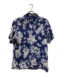POLO RALPH LAUREN（ポロ・ラルフローレン）の古着「アロハシャツ」｜ネイビー