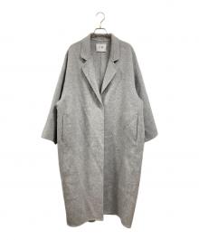 evernavy（エバーネイビー）の古着「リバー ロング コクーン ウールコート」｜グレー