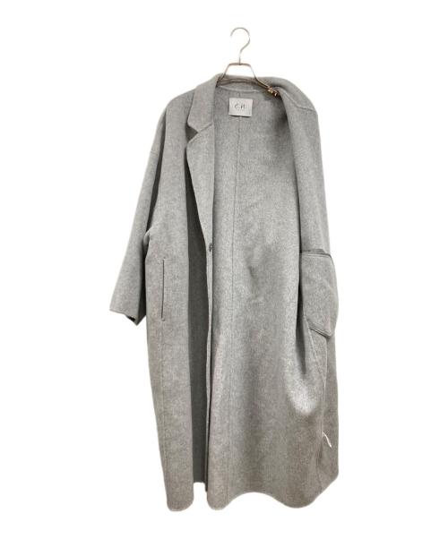 evernavy（エバーネイビー）evernavy (エバーネイビー) リバー ロング コクーン ウールコート グレー サイズ:Ｍの古着・服飾アイテム