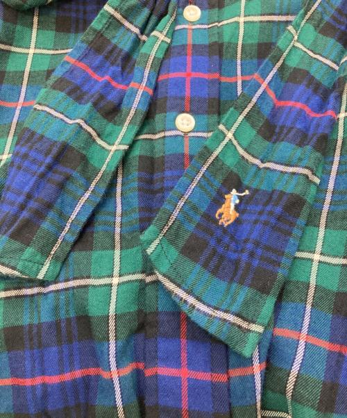 POLO RALPH LAUREN（ポロ・ラルフローレン）POLO RALPH LAUREN (ポロ・ラルフローレン) ボウタイブラウス グリーン サイズ:Ｍの古着・服飾アイテム