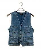 RRLダブルアールエル）の古着「ヘリンボーンベスト」｜インディゴ