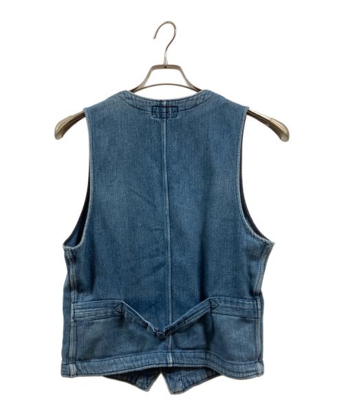 RRL（ダブルアールエル）RRL (ダブルアールエル) ヘリンボーンベスト インディゴ サイズ:Sの古着・服飾アイテム