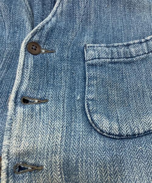 RRL（ダブルアールエル）RRL (ダブルアールエル) ヘリンボーンベスト インディゴ サイズ:Sの古着・服飾アイテム