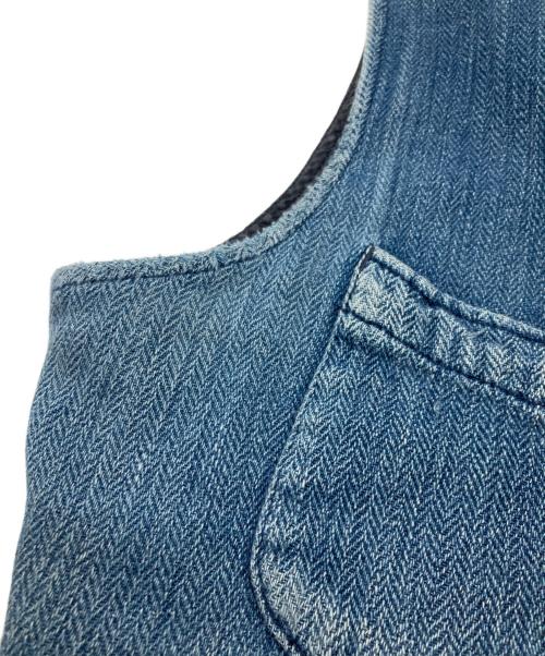RRL（ダブルアールエル）RRL (ダブルアールエル) ヘリンボーンベスト インディゴ サイズ:Sの古着・服飾アイテム