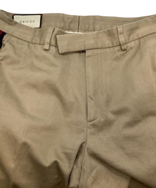 GUCCI（グッチ）GUCCI (グッチ) コットンシックスティーズパンツ ベージュ サイズ:46の古着・服飾アイテム