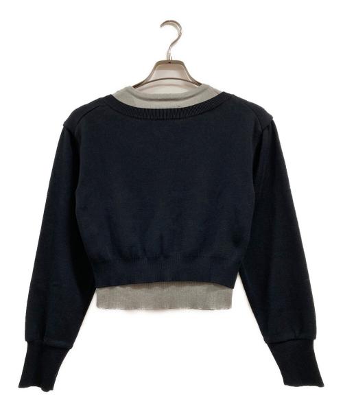 UNITED TOKYO（ユナイテッドトーキョー）UNITED TOKYO (ユナイテッドトーキョー) レイヤードカーディガン ネイビー×グレー サイズ:Free 未使用品の古着・服飾アイテム