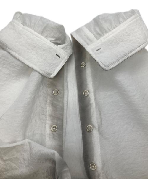 MIKAGE SHIN（ミカゲ シン）MIKAGE SHIN (ミカゲ シン) Shadow Textured Sheer Shirt ホワイト サイズ:1の古着・服飾アイテム