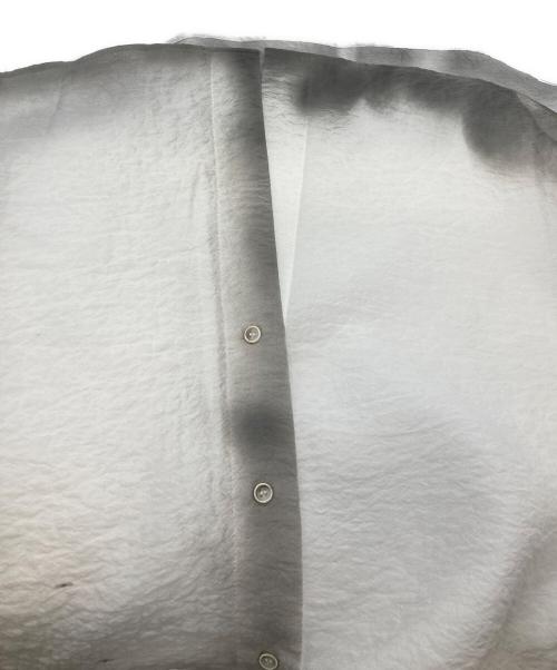 MIKAGE SHIN（ミカゲ シン）MIKAGE SHIN (ミカゲ シン) Shadow Textured Sheer Shirt ホワイト サイズ:1の古着・服飾アイテム