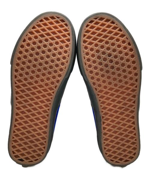 VANS（ヴァンズ）VANS (ヴァンズ) ベロアレザーローカットスニーカー ブラック×ブルー サイズ:24.5の古着・服飾アイテム