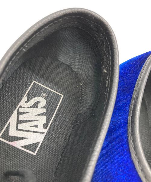 VANS（ヴァンズ）VANS (ヴァンズ) ベロアレザーローカットスニーカー ブラック×ブルー サイズ:24.5の古着・服飾アイテム