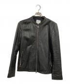 UNITED TOKYOユナイテッドトーキョー）の古着「ラムレザーシングルライダースジャケット」｜ブラック