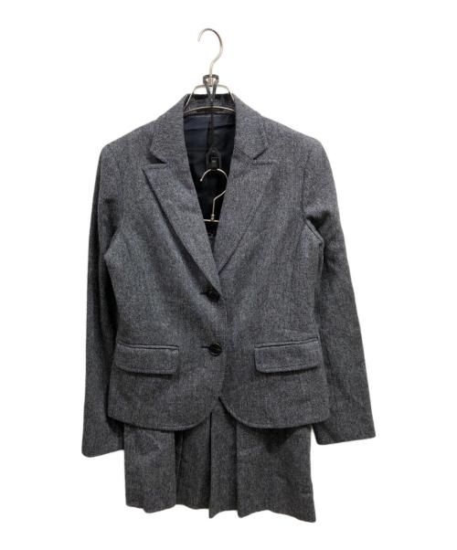 BURBERRY LONDON（バーバリーロンドン）BURBERRY LONDON (バーバリーロンドン) セットアップスーツ ネイビー×ホワイト サイズ:40の古着・服飾アイテム