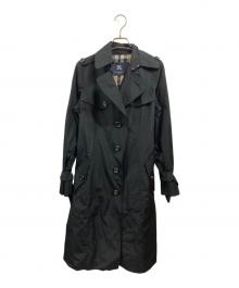 BURBERRY LONDON（バーバリーロンドン）の古着「裏ノバチェックコート」｜ブラック