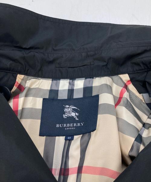 BURBERRY LONDON（バーバリーロンドン）BURBERRY LONDON (バーバリーロンドン) 裏ノバチェックコート ブラック サイズ:40の古着・服飾アイテム