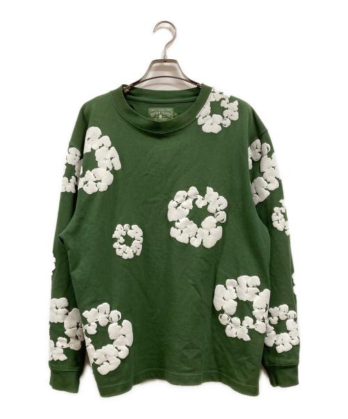 Denim Tears（デニムティアーズ）Denim Tears (デニムティアーズ) フラワープリントカットソー グリーン サイズ:Lの古着・服飾アイテム