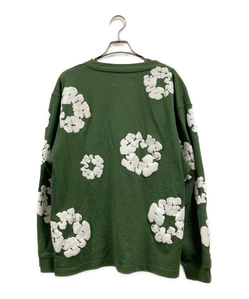 Denim Tears（デニムティアーズ）Denim Tears (デニムティアーズ) フラワープリントカットソー グリーン サイズ:Lの古着・服飾アイテム