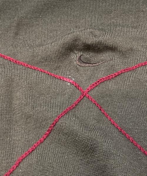 NIKE（ナイキ）NIKE (ナイキ) 刺繍メリノウールニット ブラウン サイズ:Lの古着・服飾アイテム