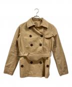 BURBERRY BLUE LABELバーバリー ブルー レーベル）の古着「ショートトレンチコート」｜ベージュ