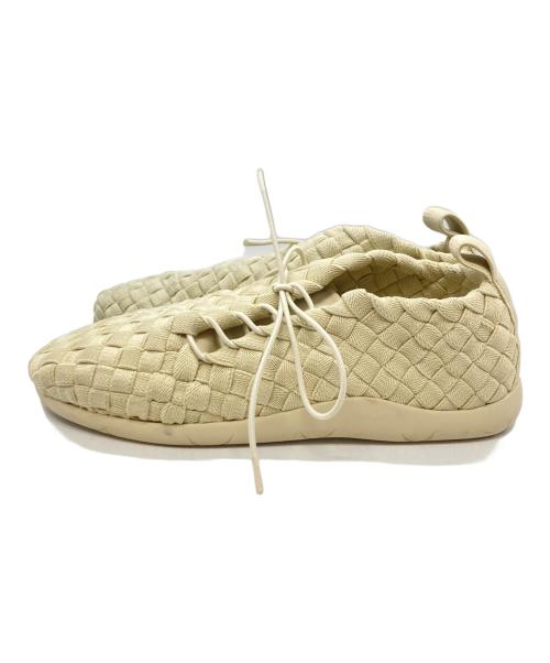 BOTTEGA VENETA（ボッテガベネタ）BOTTEGA VENETA (ボッテガベネタ) イントレチャートプラットスニーカー アイボリー サイズ:40の古着・服飾アイテム