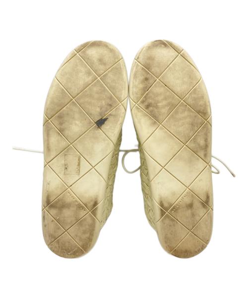 BOTTEGA VENETA（ボッテガベネタ）BOTTEGA VENETA (ボッテガベネタ) イントレチャートプラットスニーカー アイボリー サイズ:40の古着・服飾アイテム