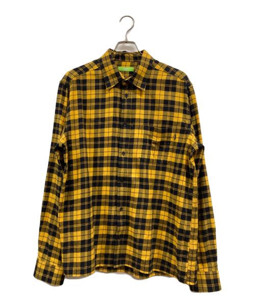 DIESEL（ディーゼル）DIESEL (ディーゼル) チェックネルシャツ イエロー サイズ:XXLの古着・服飾アイテム