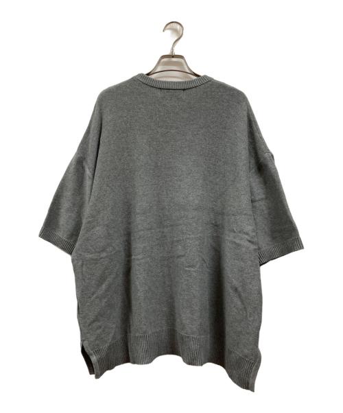 OPENING act（オープニングアクト）OPENING act (オープニングアクト) 半袖ニット グレー サイズ:Lの古着・服飾アイテム