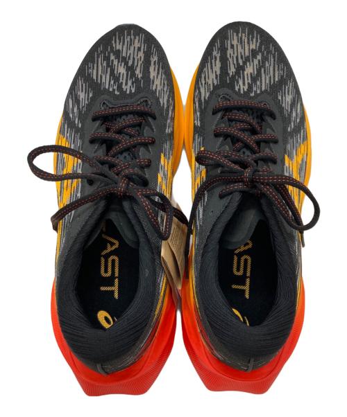 asics（アシックス）asics (アシックス) NOVABLAST 3 ブラック×オレンジ サイズ:26.5 未使用品の古着・服飾アイテム