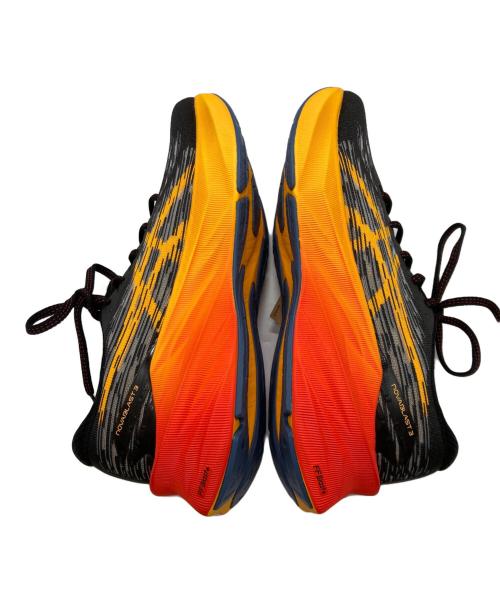 asics（アシックス）asics (アシックス) NOVABLAST 3 ブラック×オレンジ サイズ:26.5 未使用品の古着・服飾アイテム