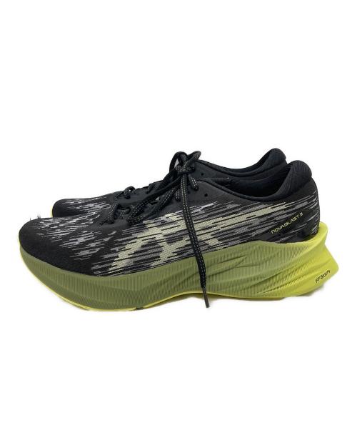 asics（アシックス）asics (アシックス) NOVABLAST 3 ブラック×イエロー サイズ:26.5 未使用品の古着・服飾アイテム