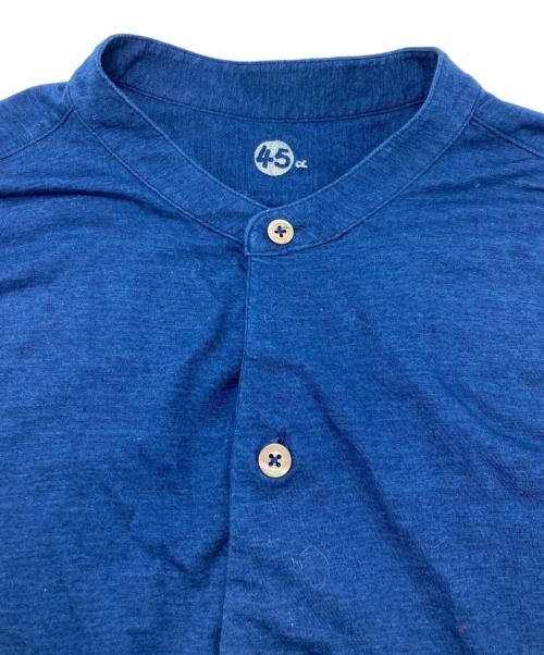 45R（フォーティファイブ・アール）45R (フォーティファイブ・アール) コットンワンピース ブルー サイズ:3の古着・服飾アイテム