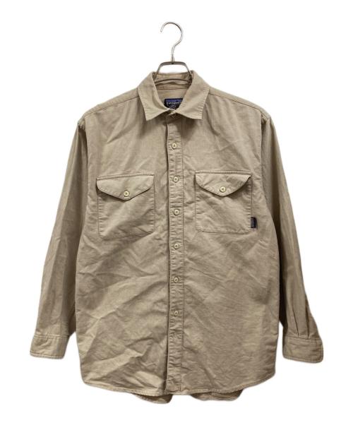Patagonia（パタゴニア）Patagonia (パタゴニア) オーガニックコットンシャツ ベージュ サイズ:Sの古着・服飾アイテム