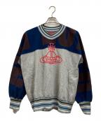Vivienne Westwood RED LABELヴィヴィアンウエストウッドレッドレーベル）の古着「スウェット」｜グレー×ブルー