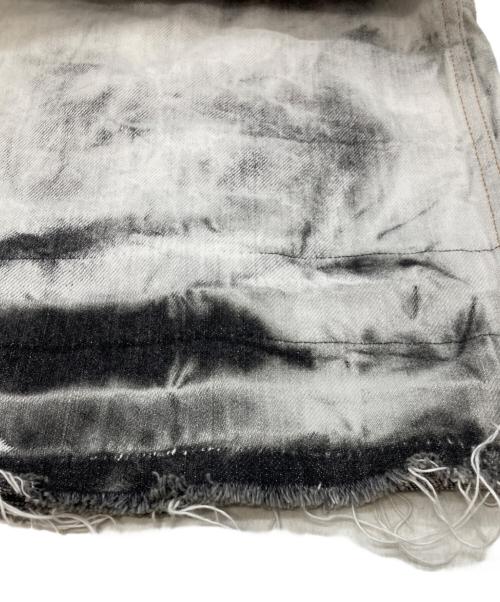 RICK OWENS（リックオウエンス）RICK OWENS (リックオウエンス) ブリーチブラックデニムカットオフロングベスト グレー サイズ:Sの古着・服飾アイテム