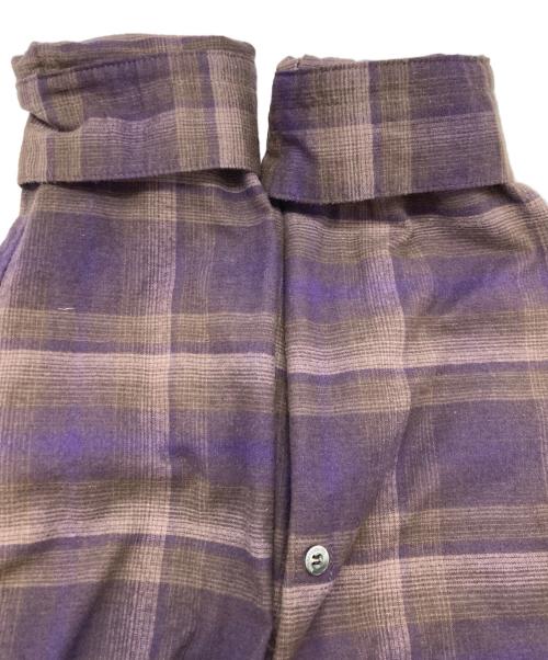 MIHARA YASUHIRO（ミハラヤスヒロ）MIHARA YASUHIRO (ミハラヤスヒロ) 切替パーカー パープル×ブラック サイズ:FREEの古着・服飾アイテム