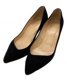 Christian Louboutin（クリスチャン・ルブタン）の古着「CORNEILLEポインテッドトゥパンプス」｜ブラック