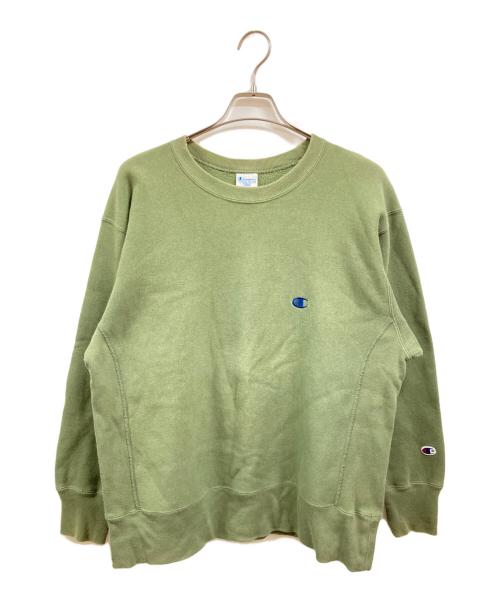 Champion REVERSE WEAVE（チャンピオン リバース ウィーブ）Champion REVERSE WEAVE (チャンピオン リバース ウィーブ) 復刻リバースウィーブスウェット グリーン サイズ:Lの古着・服飾アイテム