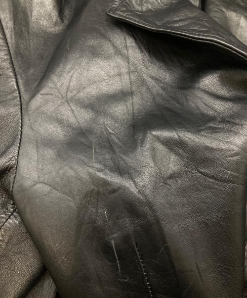 LICORICE（リコリス）LICORICE (リコリス) ラムレザーテーラードジャケット ブラック サイズ:Lの古着・服飾アイテム