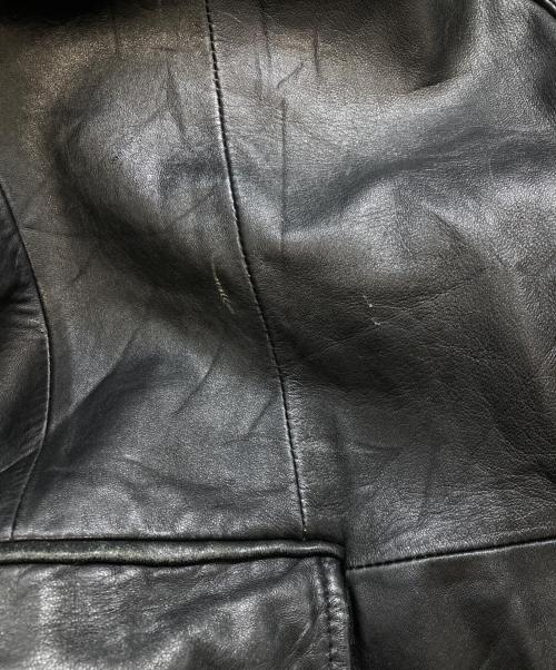 LICORICE（リコリス）LICORICE (リコリス) ラムレザーテーラードジャケット ブラック サイズ:Lの古着・服飾アイテム