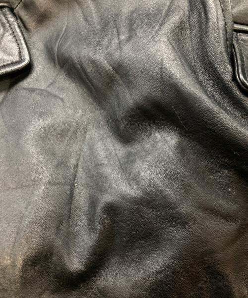 LICORICE（リコリス）LICORICE (リコリス) ラムレザーテーラードジャケット ブラック サイズ:Lの古着・服飾アイテム