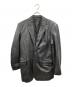 LICORICE（リコリス）の古着「ラムレザーテーラードジャケット」｜ブラック