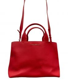 EMPORIO ARMANI（エンポリオ アルマーニ）の古着「2wayトートバッグ」｜レッド