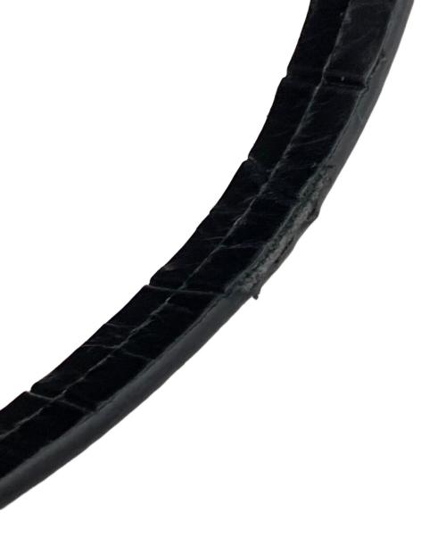 J&M DAVIDSON（ジェイ＆エム デヴィッドソン）J&M DAVIDSON (ジェイ＆エム デヴィッドソン) クロコ型押しトートバッグ ブラックの古着・服飾アイテム