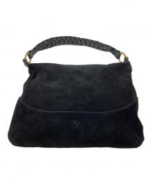 IL BISONTE（イル ビゾンテ）の古着「スエードワンショルダーバッグ」｜ブラック