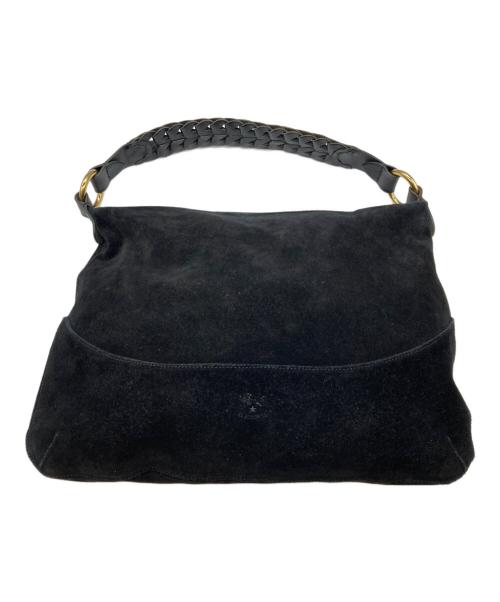IL BISONTE（イル ビゾンテ）IL BISONTE (イル ビゾンテ) スエードワンショルダーバッグ ブラックの古着・服飾アイテム