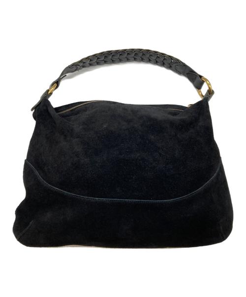 IL BISONTE（イル ビゾンテ）IL BISONTE (イル ビゾンテ) スエードワンショルダーバッグ ブラックの古着・服飾アイテム